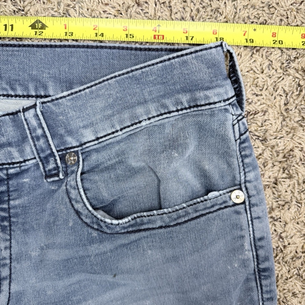 True Religion Ricky Relaxed Straight Denim Shorts Mens 36 Raw Hem - Picture 7 of 12